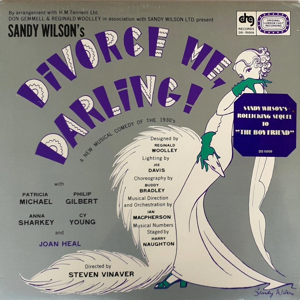 Sandy Wilson’s Divorce Me, Darling! Original London Cast Vinyl LP DRG DS-15009 - Image 1 of 1