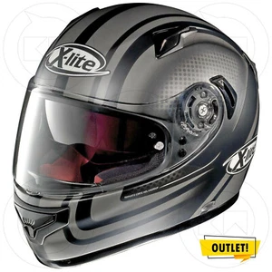 Casco Integral Moto Fibra X-Lite X-661 Slipstream N-Com 034 Negro Mate Gris - Imagen 1 de 2
