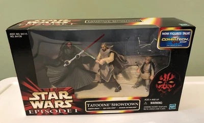 Hasbro 1999 Star Wars Episodio 1 Tatooine Showdown con Commtech - Darth Qui-Gon  Foto 1 de 4