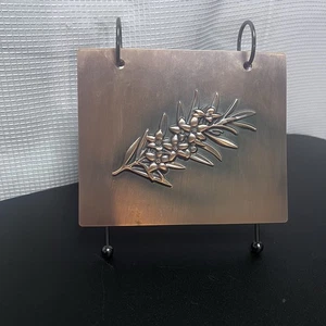 Kupfer Foto Bild Halter auf Ständer 4"x6" mit 25 Fotohüllen (doppelseitig) - Bild 1 von 8