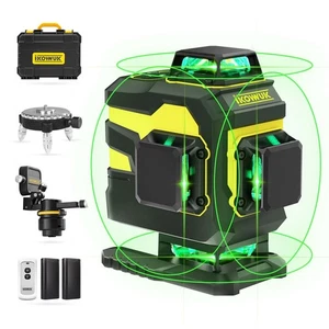 4x360° Laser Level Pro Kit, Self-leveling Tool for Construction, Tiling Floor... - Picture 1 of 7