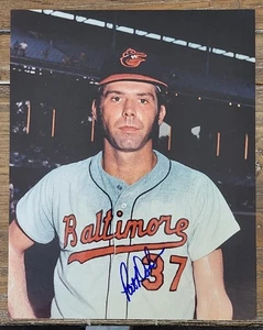 PAT DOBSON AUTOGRAPHED 8X10 PHOTO ORIOLES DEC - Picture 1 of 1