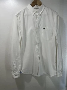 Lacoste Hemd weiß Größe M Preloved - Bild 1 von 9