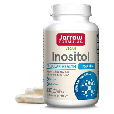 Jarrow Formulas  Inositol 750 mg 100 Veggie Caps, Clearance BEST BY 12/2025 - Image 1 of 3
