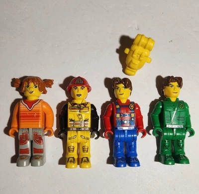 Vintage Lego Junior Minifig Jack Stone Lot Of 4  (2)Jack, Tina and Fireman - Image 1 of 3