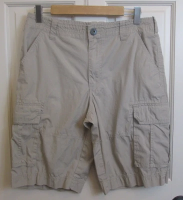 Express желтовато-коричневый грузовой шорты мужской размер 30 талии 32 100% хлопок 13-34820 - Изображение 1 из 4