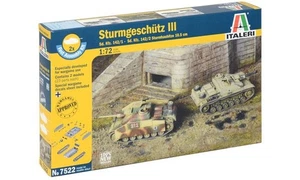 ITALERI 7522 MAQUETTE MILTAIRE CHAR STURMGESCHUTZ III INCLUS 2 MODELES - FAST AS - Picture 1 of 1