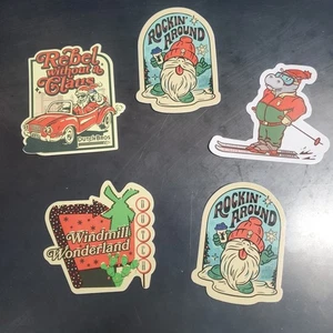 5 Niederländische Brüder Weihnachten Urlaub Aufkleber - Bild 1 von 10