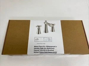 Moen TS6985BN Flara Two Handle Widespread Bathroom Sink Faucet in Brushed Nickel - Picture 1 of 6