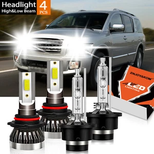 For Infiniti QX56 2004-2010 LED HID Headlight Bulbs High Low Beam Kit Combo - Bild 1 von 11