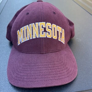 Vintage Champion Minnesota Golden Gophers Embroidered Snapback Hat Cap Cotton - Picture 1 of 7