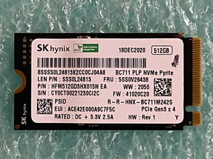 SK Hynix BC711 512GB PCIe NVMe 2242 M.2 Internal SSD HFM512GD3HX015N EA | C1901 - Afbeelding 1 van 5
