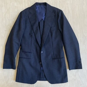 Kent Wang Sport Jacket Blazer Unstructured Half Lined Worsted Wool Charcoal 38 R - Picture 1 of 13