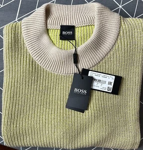NWT Hugo Boss Imarco Cotton Linen Sweater - Size L - Picture 1 of 5