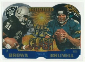 1997 Contenders Tim Brown/ Mark Brunell Clash Blue - Picture 1 of 1