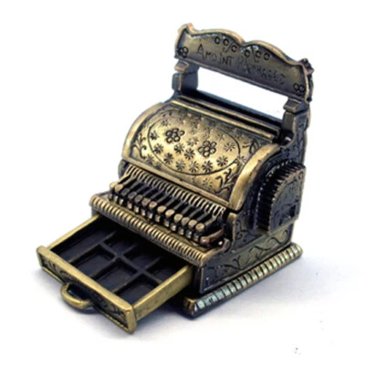 Puppenhaus Kasse Geldkasse 1:12 Mini Kaufmannsladen Registrierkasse Zubehör