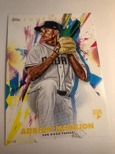 2020 Topps Inception Jumbo 5x7 Adrian Morejon Padres RC 87 01/49 - Picture 1 of 1