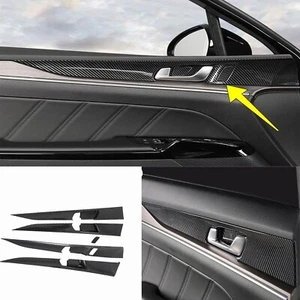Marco de manija de fibra de carbono para panel de puerta interior para Kia K5 2021-2023 - Imagen 1 de 6