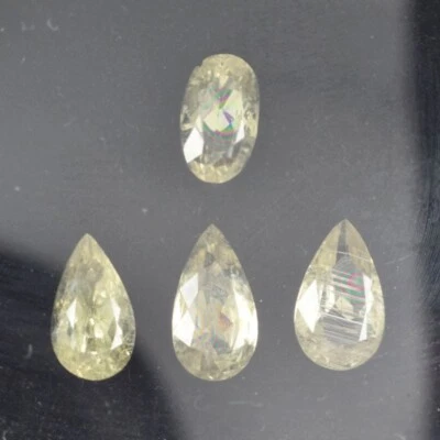 5,59 карата УДИВИТЕЛЬНЫЙ РЕДКИЙ БЛЕСТЯЩИЙ МЕДОВЫЙ СЕРЫЙ НАТУРАЛЬНЫЙ ДИАСПОР Груша See Vdo ON - Изображение 1 из 2