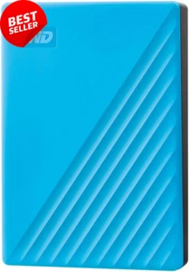 Western Digital 4TB External Hard Drive USB 3.0 My Passport Blue - Picture 1 of 12