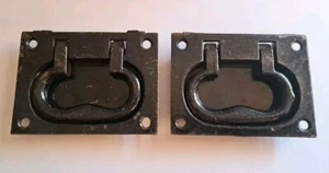Antica cassetta degli attrezzi/cassettiera tira maniglie a goccia vittoriana ferramenta ghisa lotto 2 - Foto 1 di 9