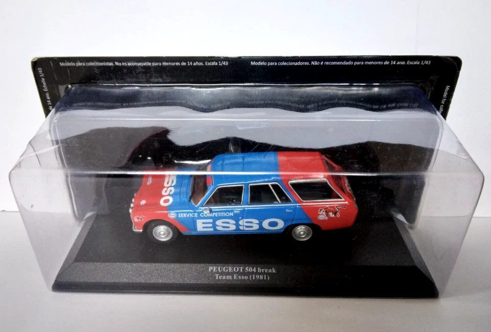 PEUGEOT 504 BREAK - TEAM ESSO (1981) VEICOLO ASSISTENZA RALLY SCALA 1/43 - Immagine 1 di 1