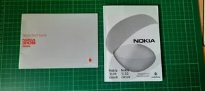 Nokia 3109 / 3110 Classic instruction manual 3109 Quick Guide mobile booklet UK - Zdjęcie 1 z 3