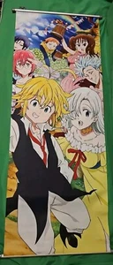 Anime The Seven Deadly Fabric Scroll Poster 100x40cm - Picture 1 of 1