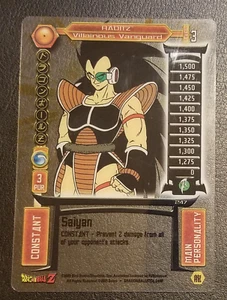 Tarjeta transparente Raditz Villainous Vanguard puntaje Dragon Ball Z - Imagen 1 de 1