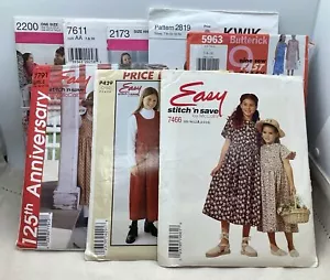 Sewing Patterns~McCall’s Butterick Simplicity KwikSew~Girls/Doll~Lot Of 9~Uncut - Picture 1 of 17