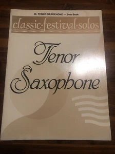 Classic Festival Solos For Tenor Sax Music Book - Picture 1 of 4
