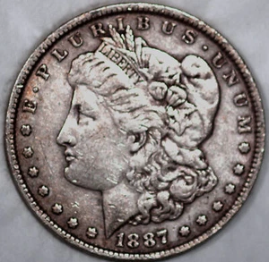 1887-P Morgan Silver Dollar 90% Silver a Nice Piece of History As Shown [SN01] - Picture 1 of 2