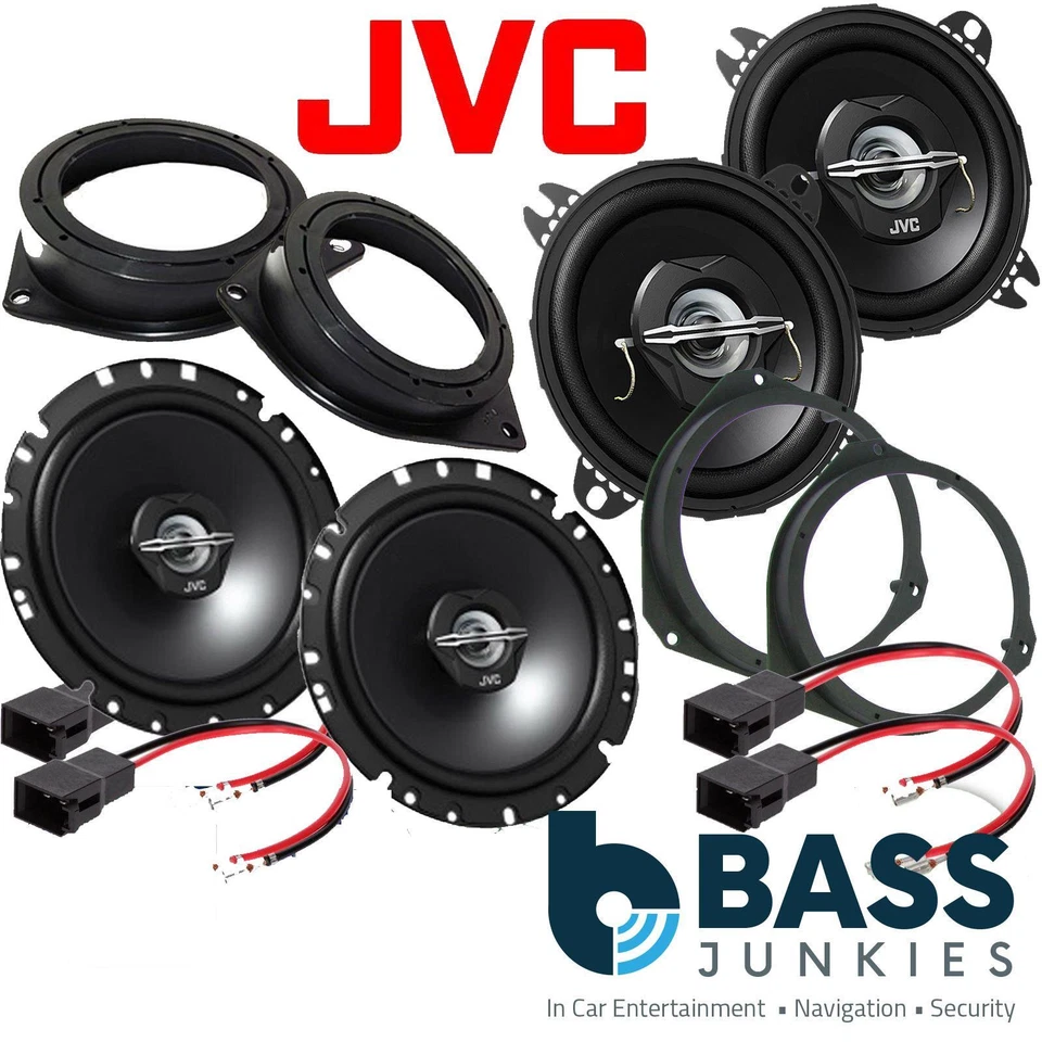 Vauxhall Corsa D 2006 - 2014 JVC 1020 Watts 5 Door Front & Rear Car Speaker Kit - Image 1 of 1