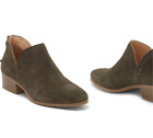 Kenneth Cole deep sage side skip suede ankle bootie size 8 NWT