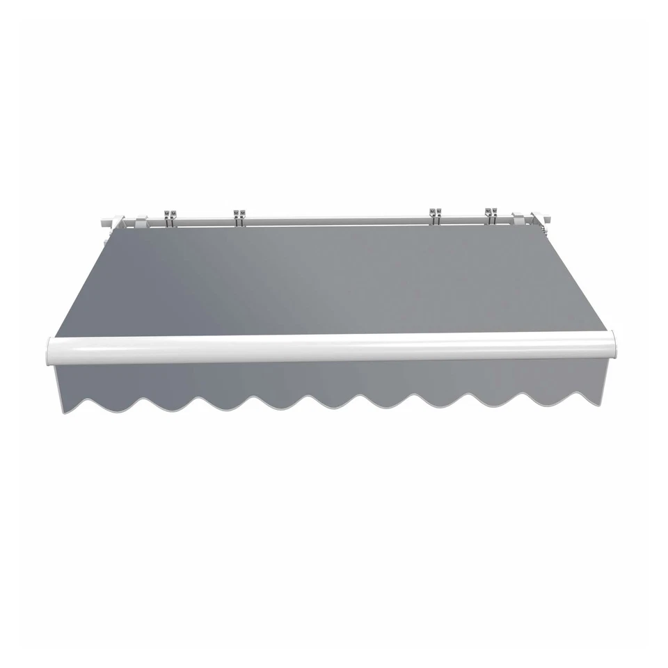 Toboli Store banne rétractable 2,5x2m Marquise Anthracite Auvent Pare-solaire - Photo 1/4