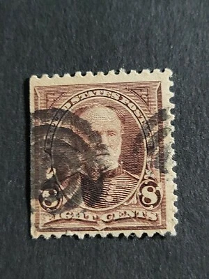 Used US Stamp 8c William T. Sherman. Scott  #? Unchecked - #4727 - Image 1 of 4