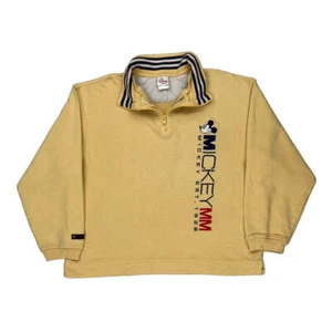 Topolino Disney 1/4 Zip - Misto Cotone Beige Medio - Foto 1 di 8
