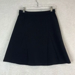 Halogen Womens Classic Black Flare Skirt Knit SIZE 0 - Picture 1 of 6