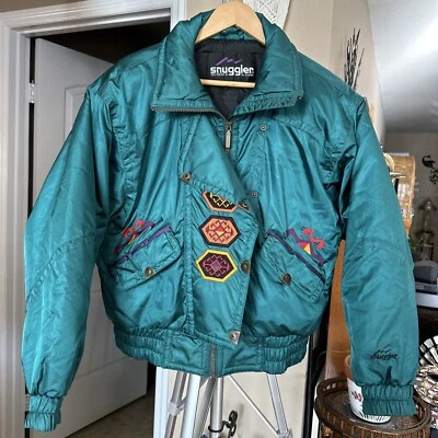 Vtg Snuggler Ski Wear by Kaelin Mariah Parka Jacket Women’s Size 10 Embroidered - Image 1 of 4