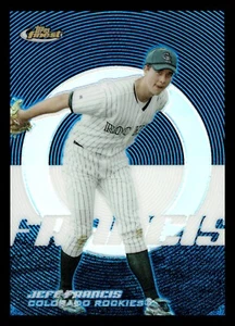 2005 Finest Blue Refractor #9 Jeff Francis Rockies /299 - Picture 1 of 2