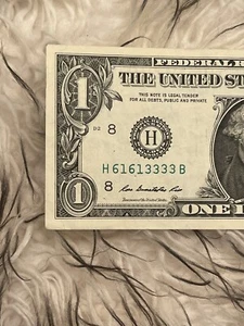 $1 2013 repetidor trinario número de serie elegante 61613333 - Imagen 1 de 4