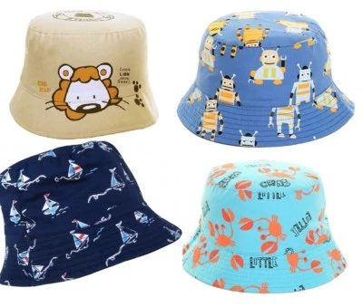 SSP Cute Novelty Baby Toddler Boys Bucket Beach Floppy Sun Hat 100% Cotton Summer