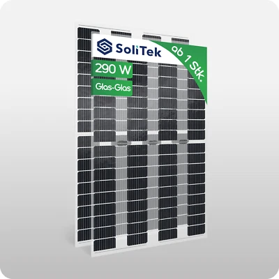 Solarmodul SoliTek SOLID Agro 290W Rahmenlos Glas-Glas Bifacial
