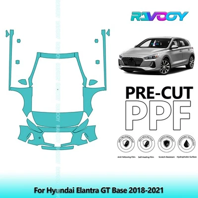 PreCut Paint Protection Film PPF For Hyundai Elantra GT Base 2018-2021 - Image 1 of 4