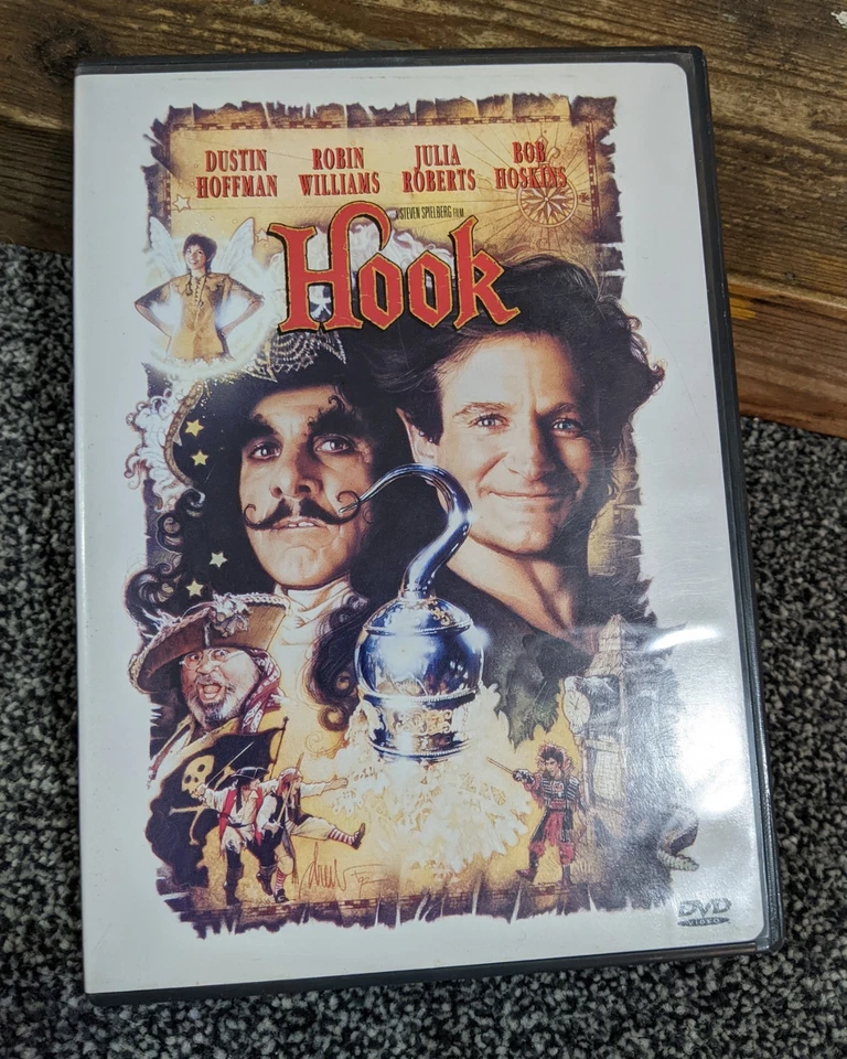 Hook (DVD 1991) Vintage Family Adventure ~ Dustin Hoffman/Robin Williams ~Import - Image 1 of 3