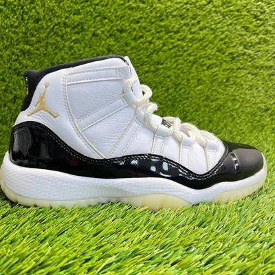 Nike Air Jordan 11 Retro DMP Boys Size 5.5Y Black White Athletic Shoes Sneakers - Image 1 of 4