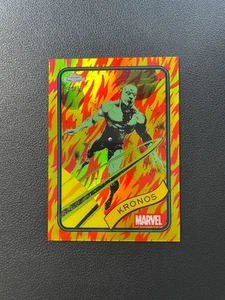 2025 Topps Chrome Marvel Kronos Human Torch Refractor 24/39 BJMO - Picture 1 of 5