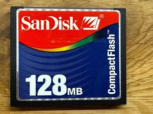 SanDisk Compact Flash CF Memory Card 128MB for DSLR and Digital Cameras - Picture 1 of 1