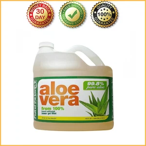 (1 Packung) Aloe Vera Saft, Original, 128 flüssige Unzen, reines Gel Bio-Flüssigkeit trinken - Bild 1 von 5