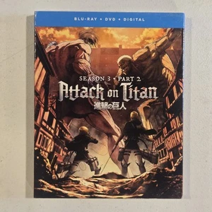 Attack On Titan - Season 3 - Part 2 BLU-RAY + DVD w SLIPCOVER  2013 - BRAND NEW - Picture 1 of 4